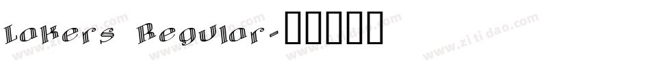 Lakers Regular字体转换